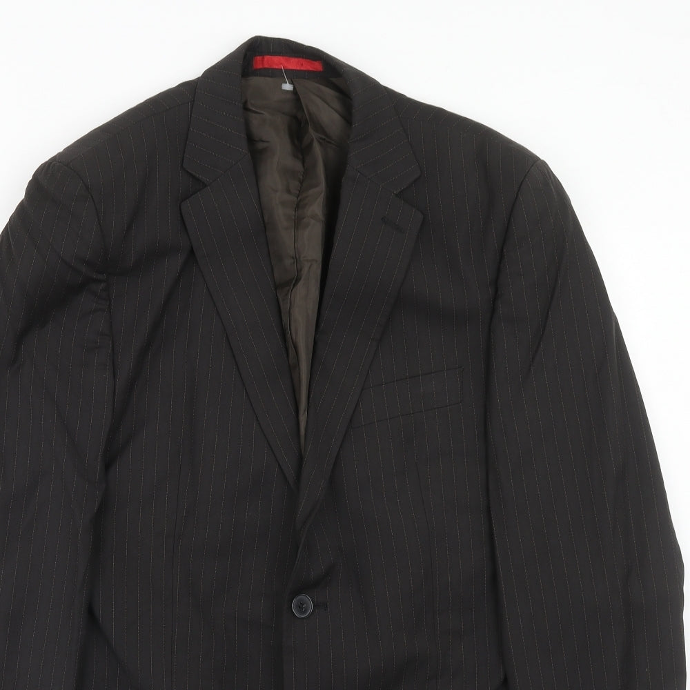 Mens UK Size 40 Burton Regular Brown Suit Jacket