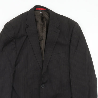 Mens UK Size 40 Burton Regular Brown Suit Jacket
