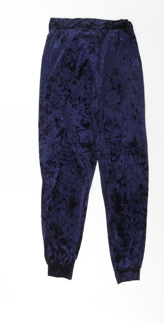 Select Womens Blue Polyester Trousers Size 10 Regular