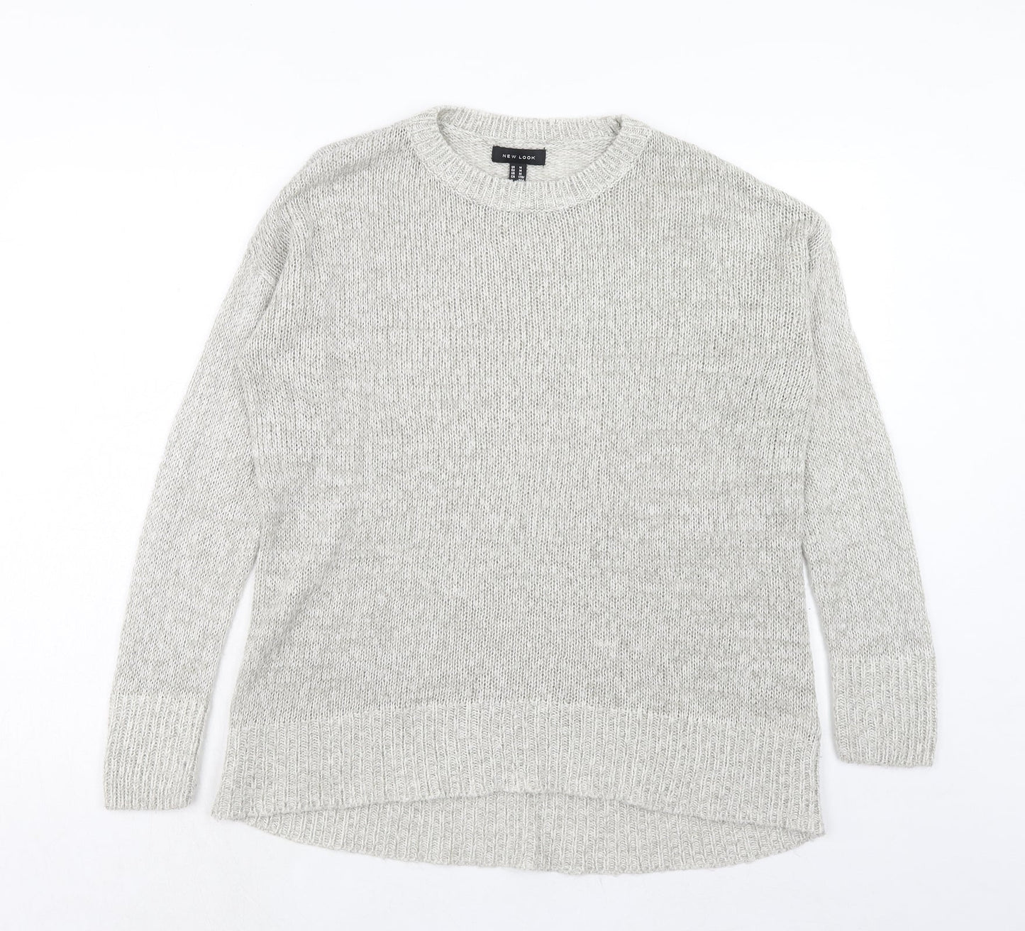 Womens UK Size M New Look Grey Pullover Jumper