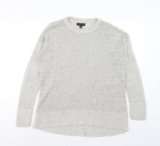 Womens UK Size M New Look Grey Pullover Jumper