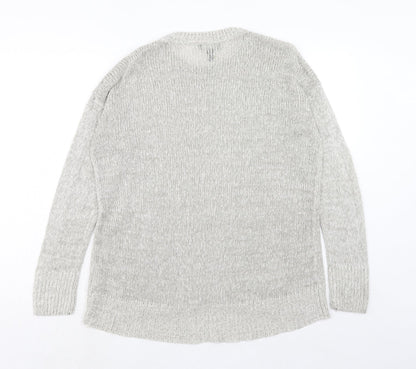 Womens UK Size M New Look Grey Pullover Jumper
