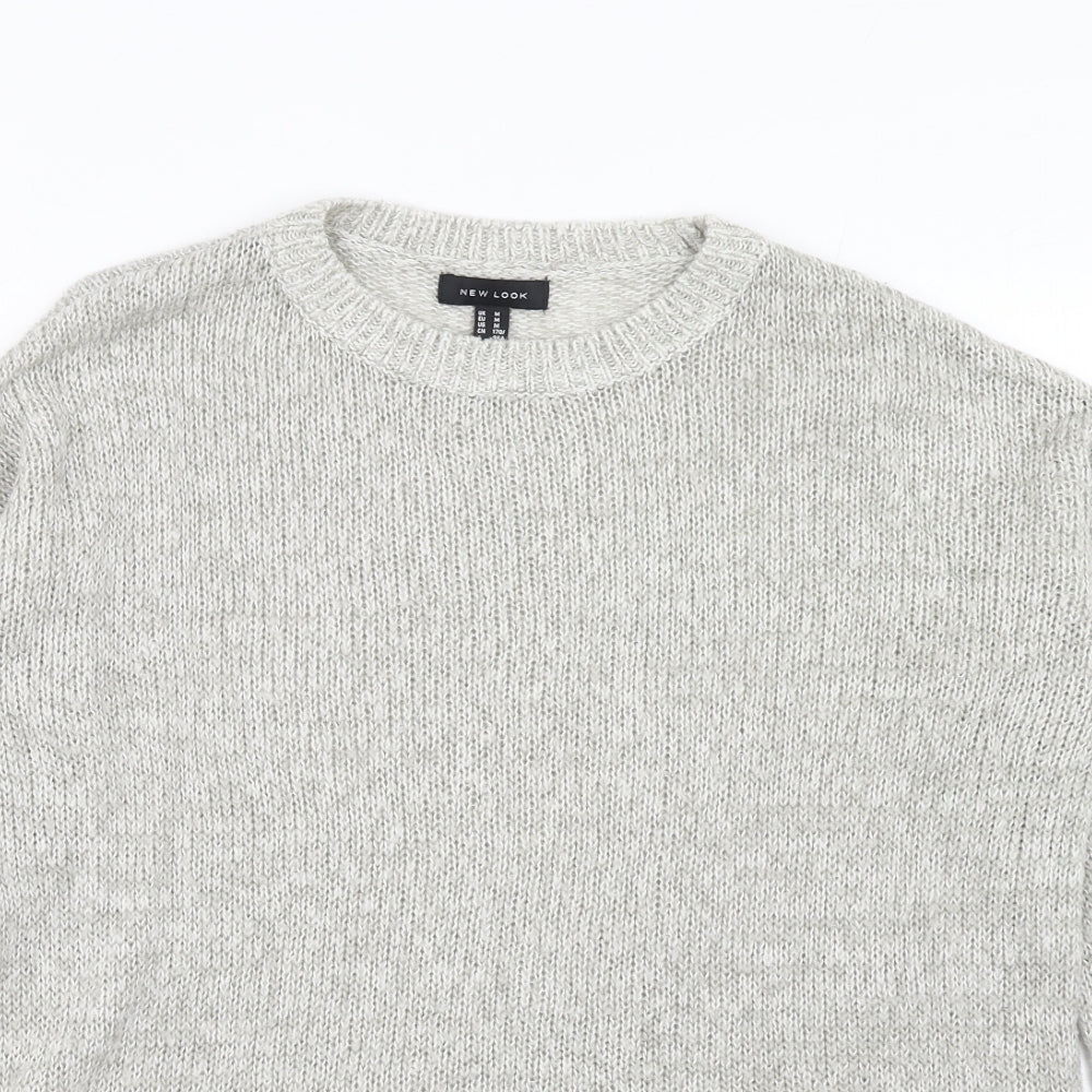 Womens UK Size M New Look Grey Pullover Jumper