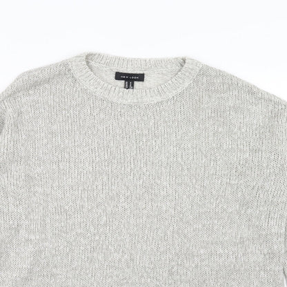 Womens UK Size M New Look Grey Pullover Jumper
