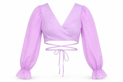 Boohoo Womens Purple Polyester Basic Blouse Size 12 V-Neck
