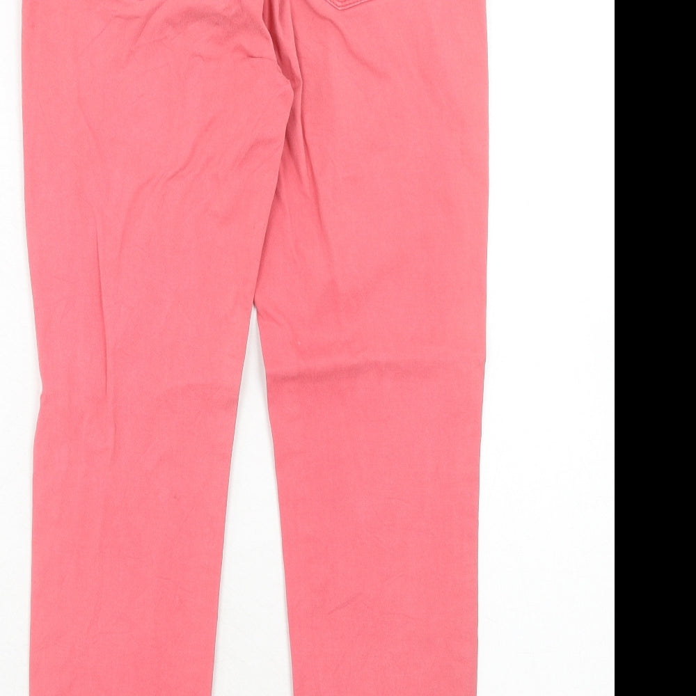 Uniqlo Womens Pink Cotton Skinny Jeans Size 28 in Regular Zip