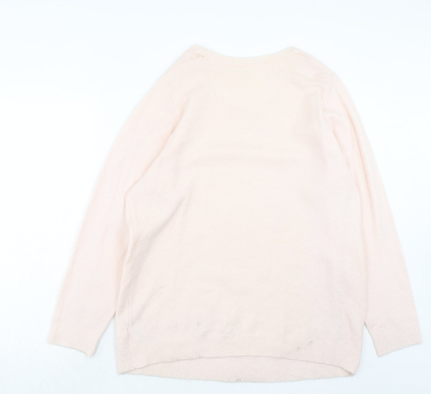 Womens UK Size 18 Evans Pink Pullover Jumper