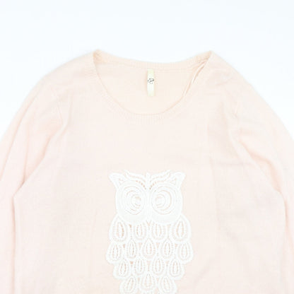 Womens UK Size 18 Evans Pink Pullover Jumper