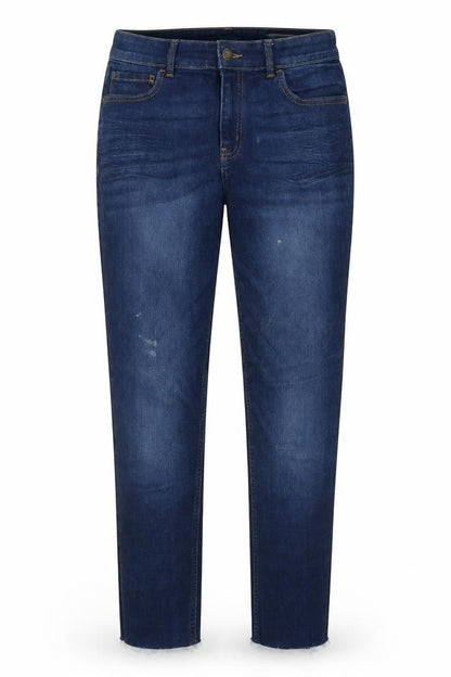 Marks and Spencer Womens Blue Cotton Skinny Jeans Size 10 Regular Zip