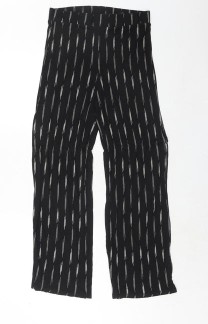 Womens UK Size S H&M Regular Fit  Black Trousers
