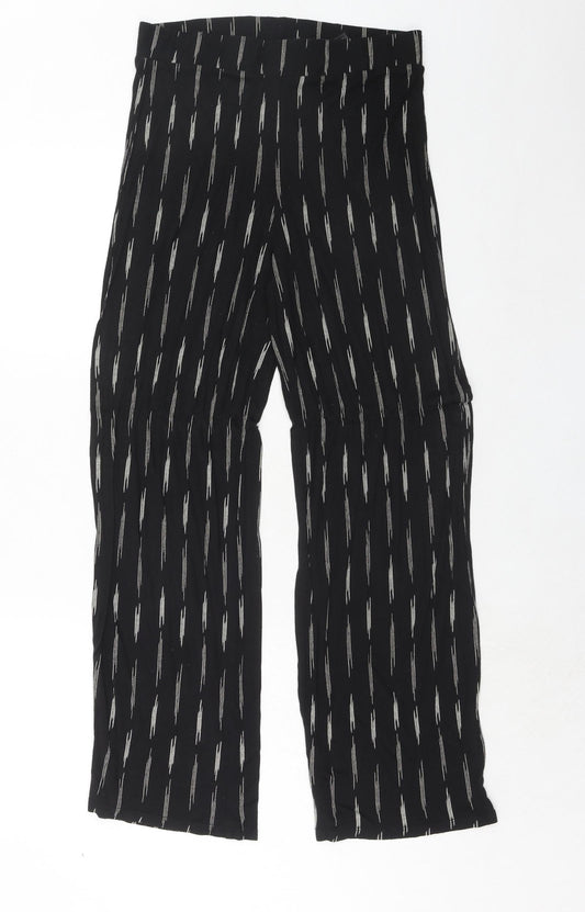 Womens UK Size S H&M Regular Fit  Black Trousers