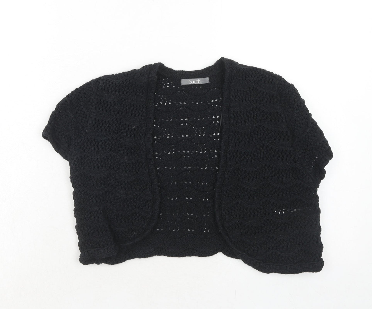 Womens UK Size 12 South Black Cardigan Jumper