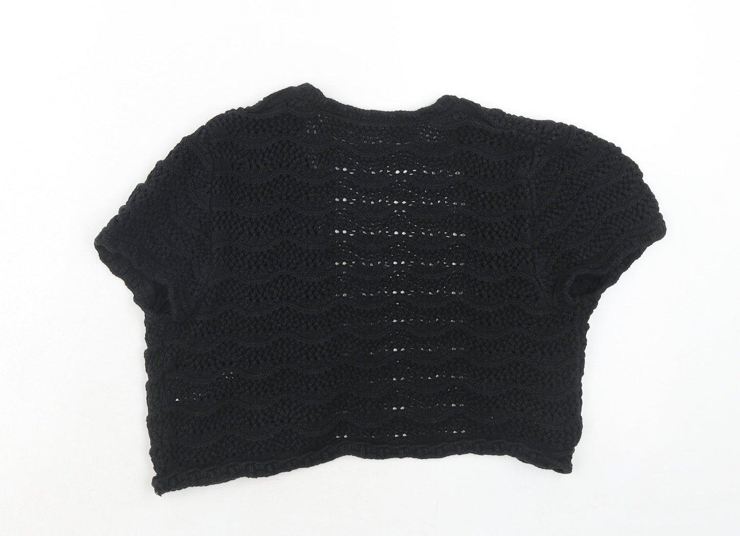 Womens UK Size 12 South Black Cardigan Jumper