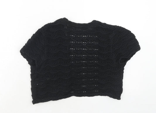 Womens UK Size 12 South Black Cardigan Jumper