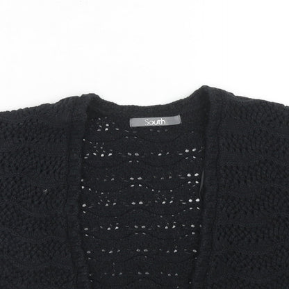 Womens UK Size 12 South Black Cardigan Jumper