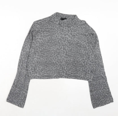 Womens UK Size 16 Topshop Grey Pullover Jumper