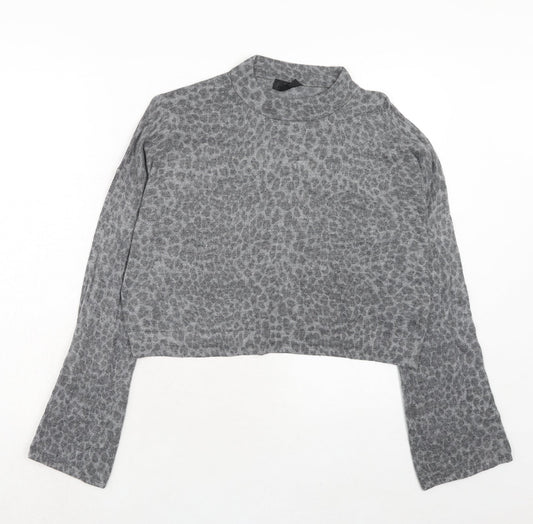 Womens UK Size 16 Topshop Grey Pullover Jumper