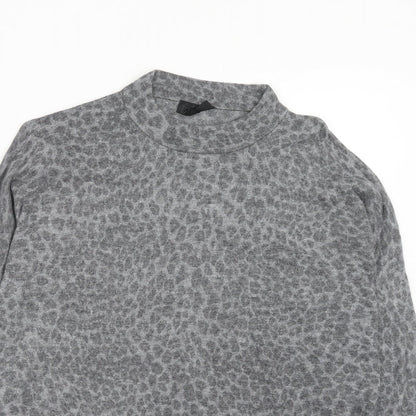Womens UK Size 16 Topshop Grey Pullover Jumper
