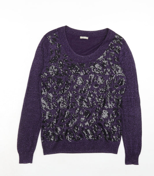 Womens UK Size S Marks and Spencer Purple Pullover Jumper