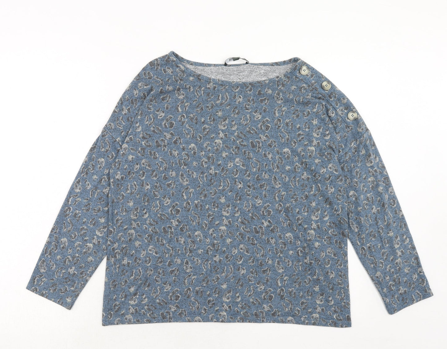 Womens UK Size 14 Bonmarché Blue Pullover Jumper