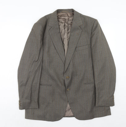 Mens UK Size 42 Maenson Regular Brown Suit Jacket