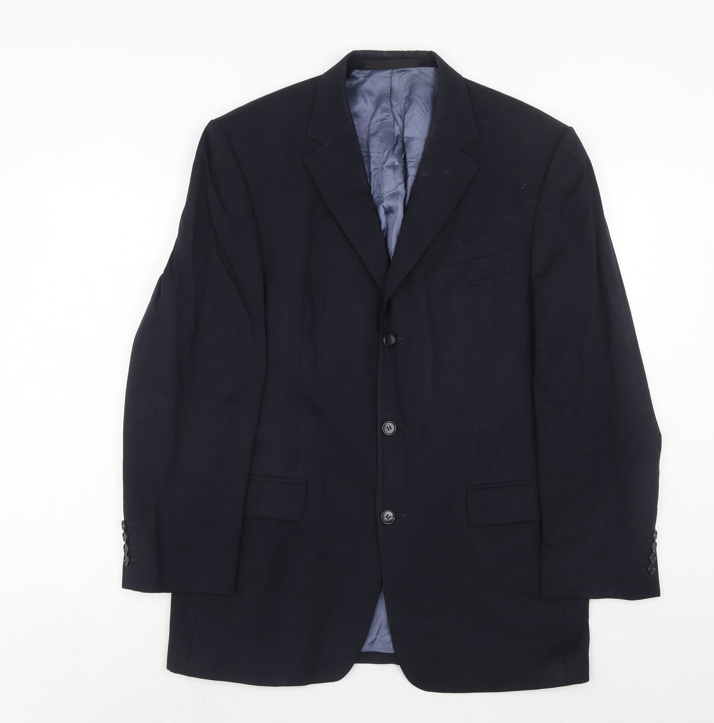 Mens UK Size 40 Marks and Spencer Regular Blue Suit Jacket