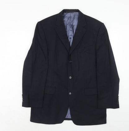 Mens UK Size 40 Marks and Spencer Regular Blue Suit Jacket