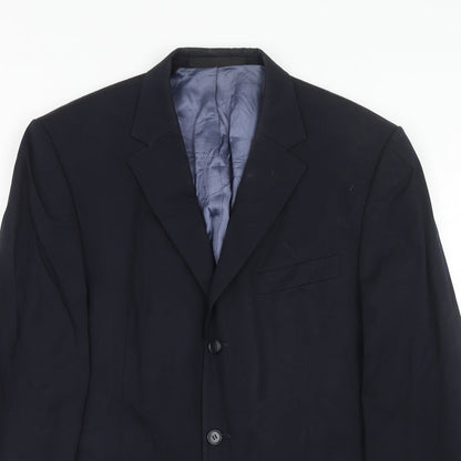 Mens UK Size 40 Marks and Spencer Regular Blue Suit Jacket