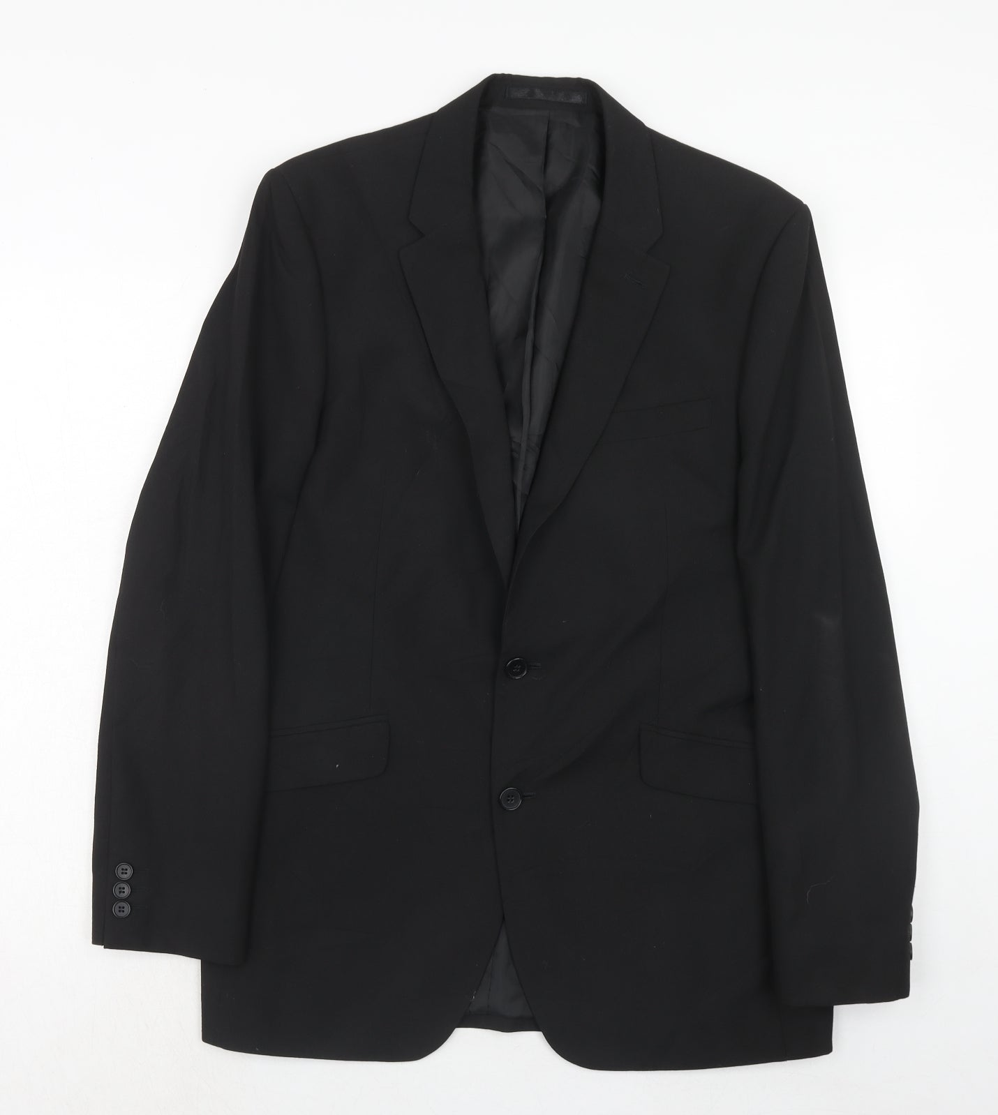 Suit Direct Mens Black Polyester Jacket Suit Jacket Size 40 Regular