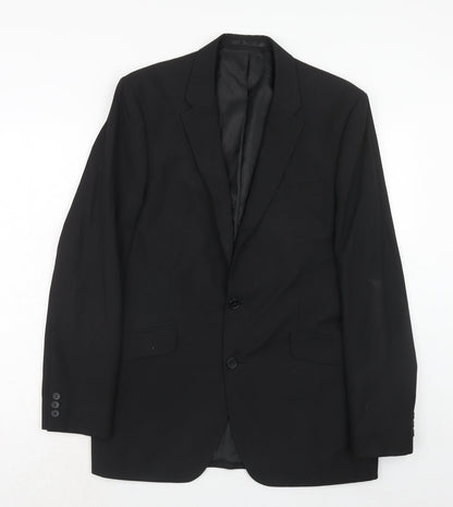 Suit Direct Mens Black Polyester Jacket Suit Jacket Size 40 Regular