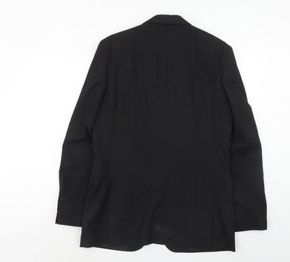 Suit Direct Mens Black Polyester Jacket Suit Jacket Size 40 Regular