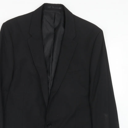 Suit Direct Mens Black Polyester Jacket Suit Jacket Size 40 Regular