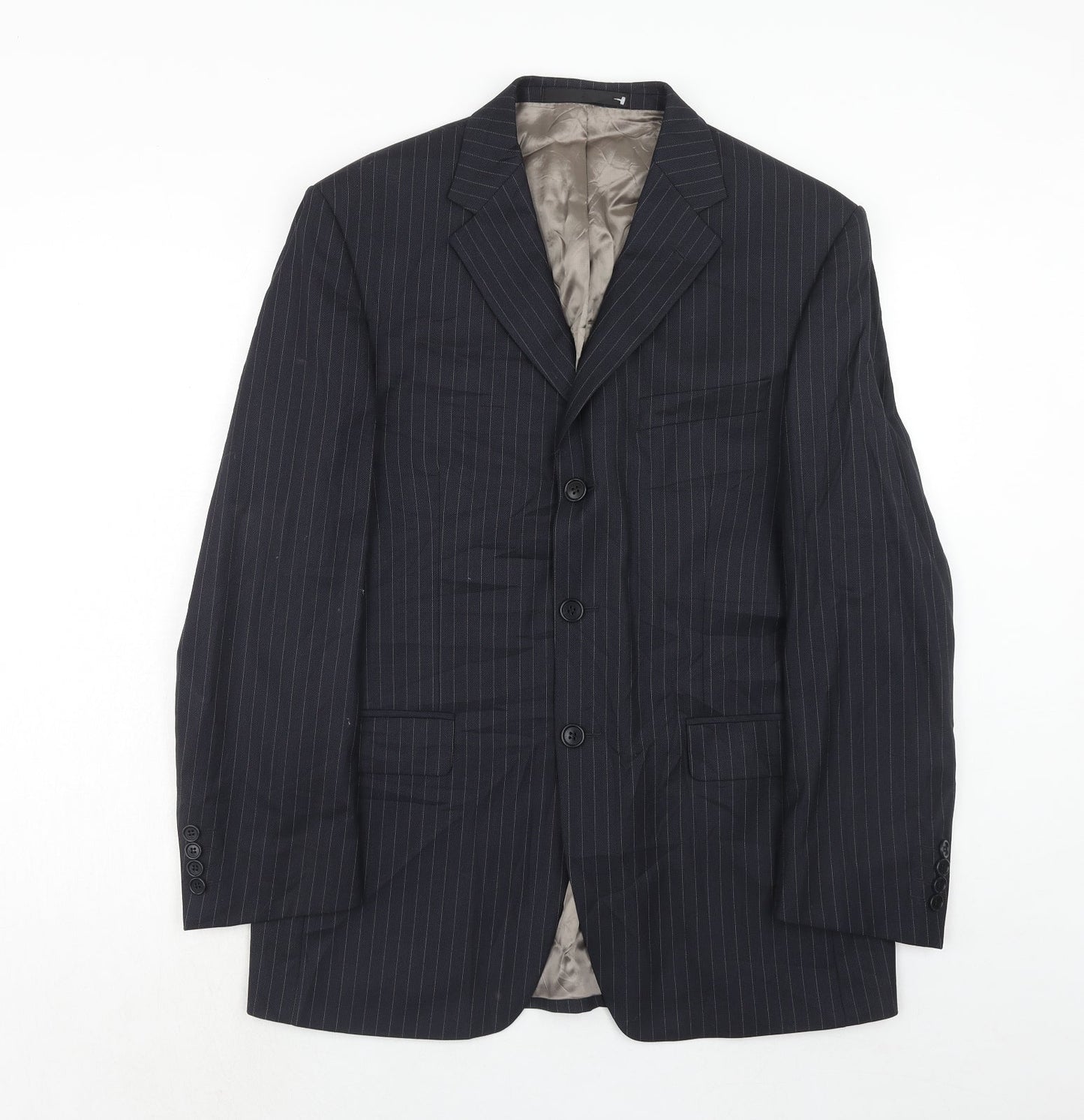 Mens UK Size 40 Marks and Spencer Regular Blue Suit Jacket