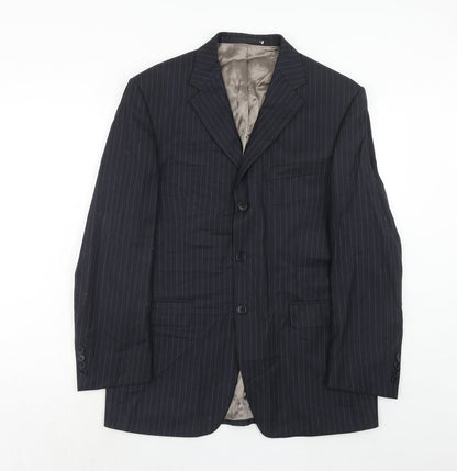Mens UK Size 40 Marks and Spencer Regular Blue Suit Jacket