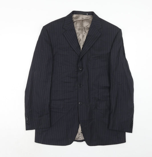 Mens UK Size 40 Marks and Spencer Regular Blue Suit Jacket