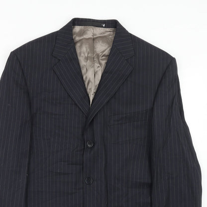 Mens UK Size 40 Marks and Spencer Regular Blue Suit Jacket