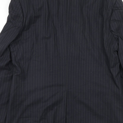 Mens UK Size 40 Marks and Spencer Regular Blue Suit Jacket