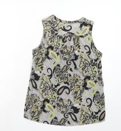 Womens UK Size 8 H&M Black Basic Tank