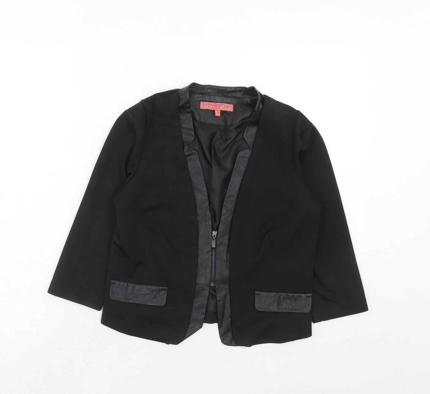 Womens UK Size 10 Boohoo Black Jacket