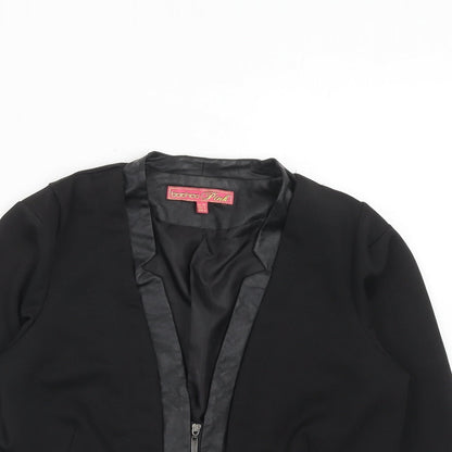 Womens UK Size 10 Boohoo Black Jacket