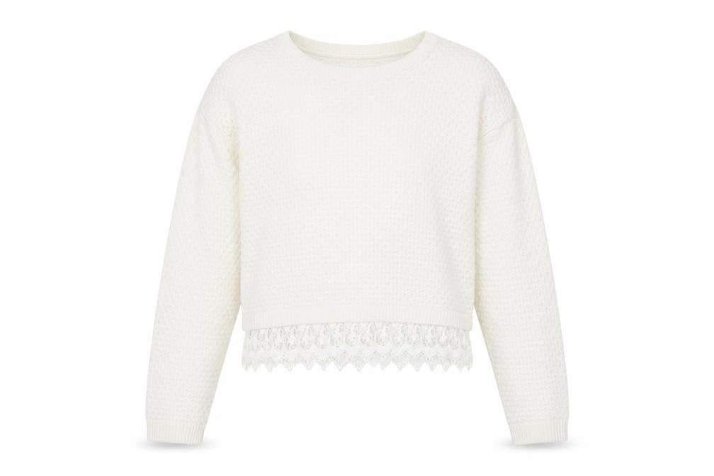 Womens UK Size 10 New Look Ivory Pullover Jumper