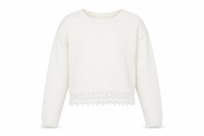 Womens UK Size 10 New Look Ivory Pullover Jumper