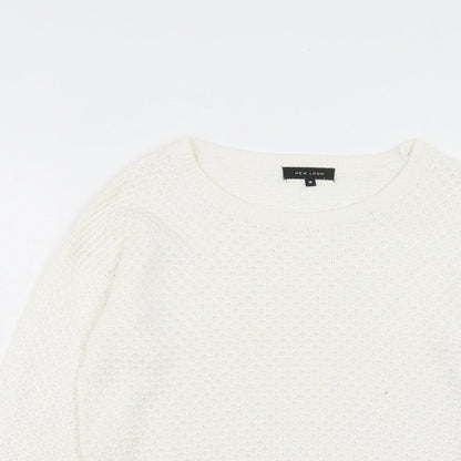 Womens UK Size 10 New Look Ivory Pullover Jumper