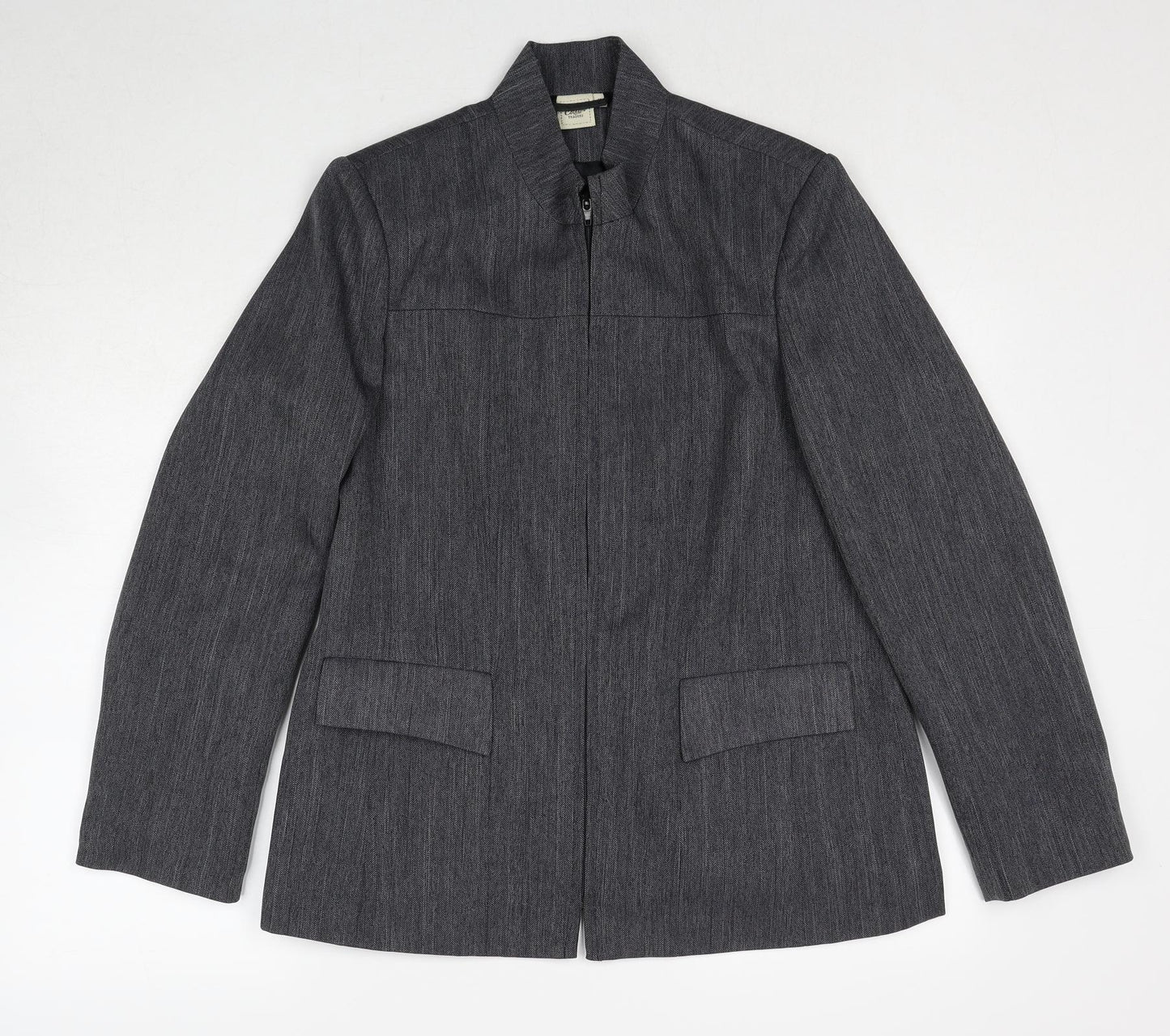 Womens UK Size 12 Cotton Traders Grey Jacket