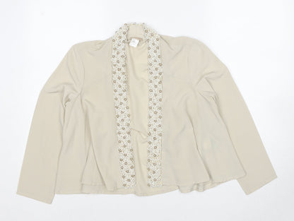 Womens UK Size 4 H&M Beige Kimono Blouse