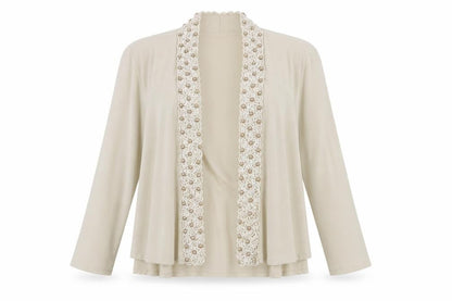 Womens UK Size 4 H&M Beige Kimono Blouse