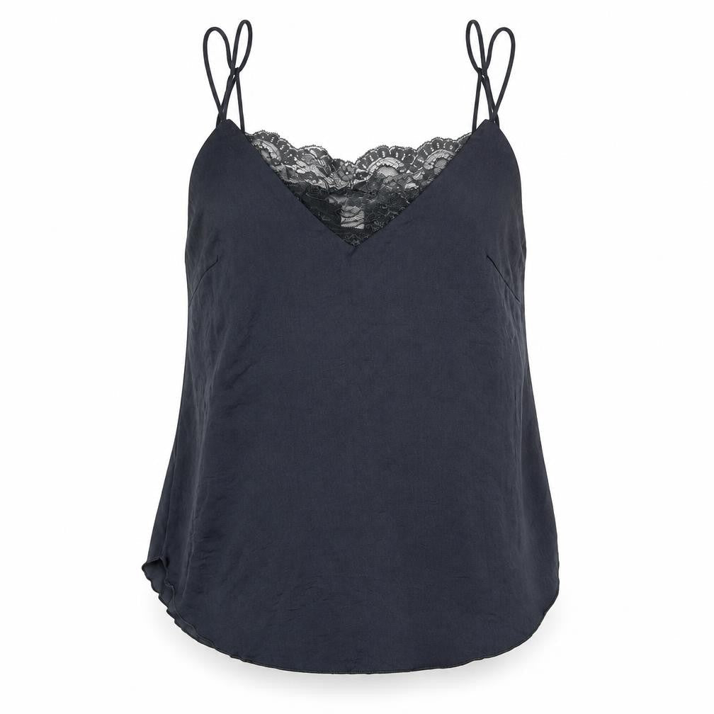 Womens UK Size 4 H&M Grey Basic Tank