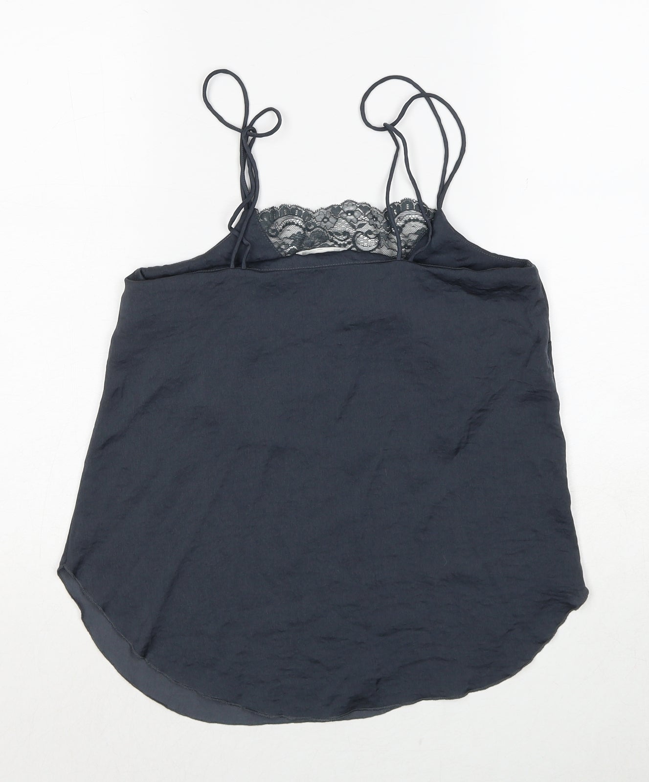 Womens UK Size 4 H&M Grey Basic Tank