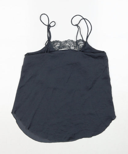 Womens UK Size 4 H&M Grey Basic Tank