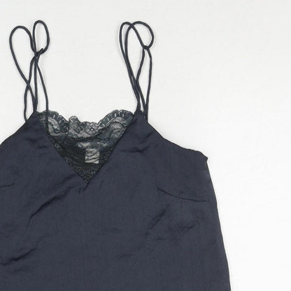 Womens UK Size 4 H&M Grey Basic Tank